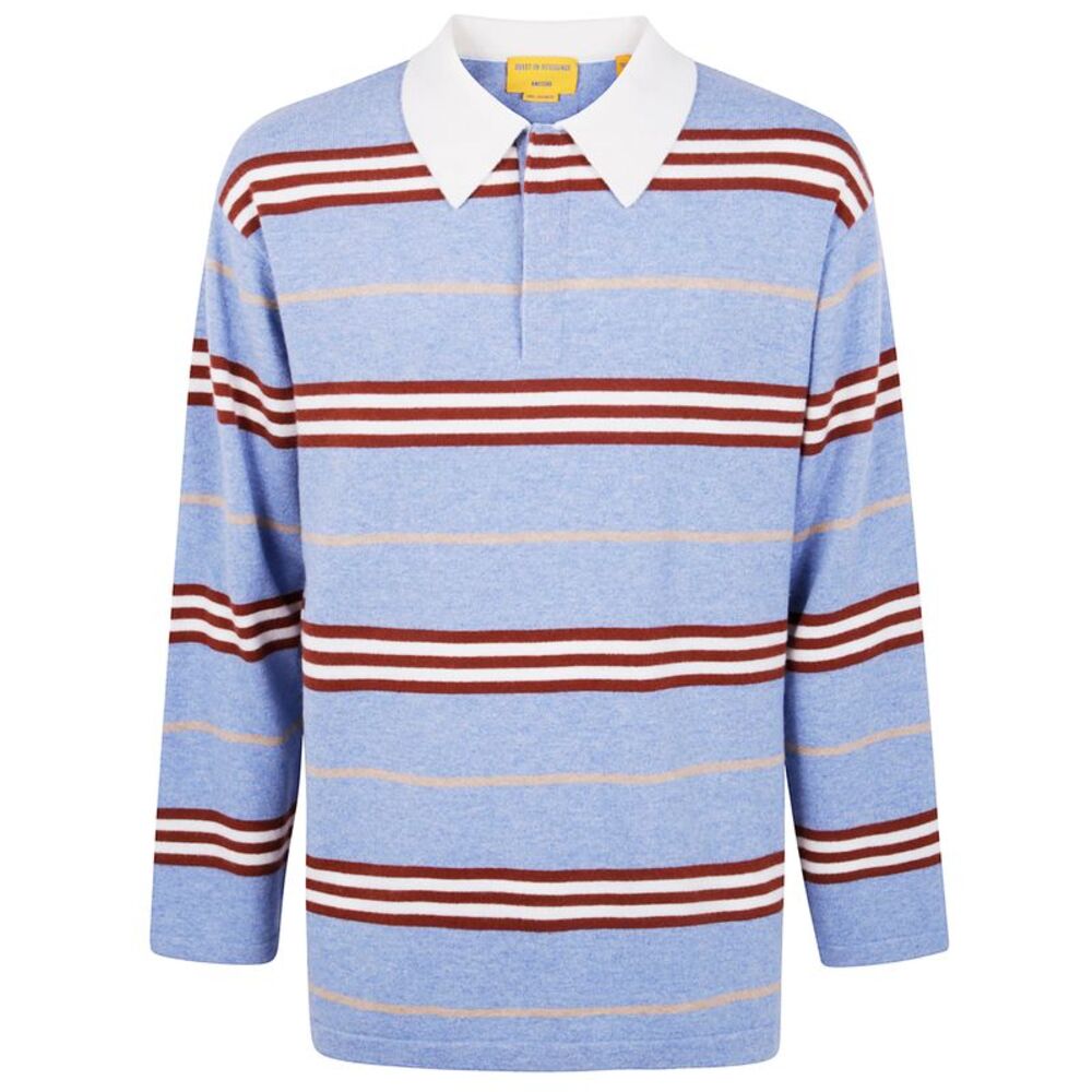 Guest In Residence Men Striped Rubgy Polo Shirt